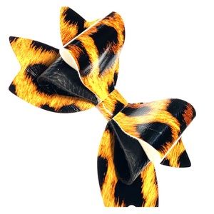 Animal Print Bow